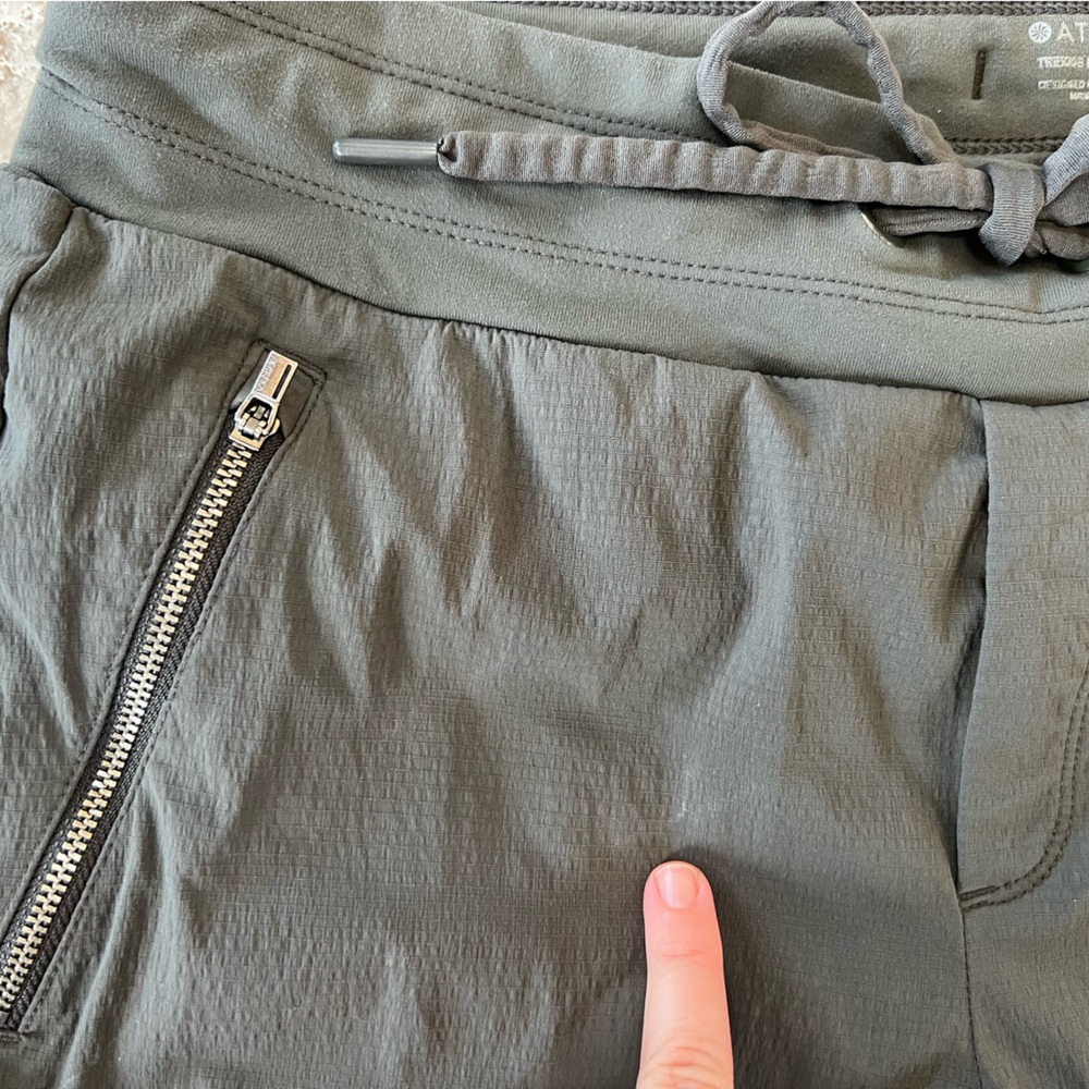 Athleta Trekkie Mid Rise Legacy Jogger Pants in Arbor Olive Green, 10 - Picture 11 of 12